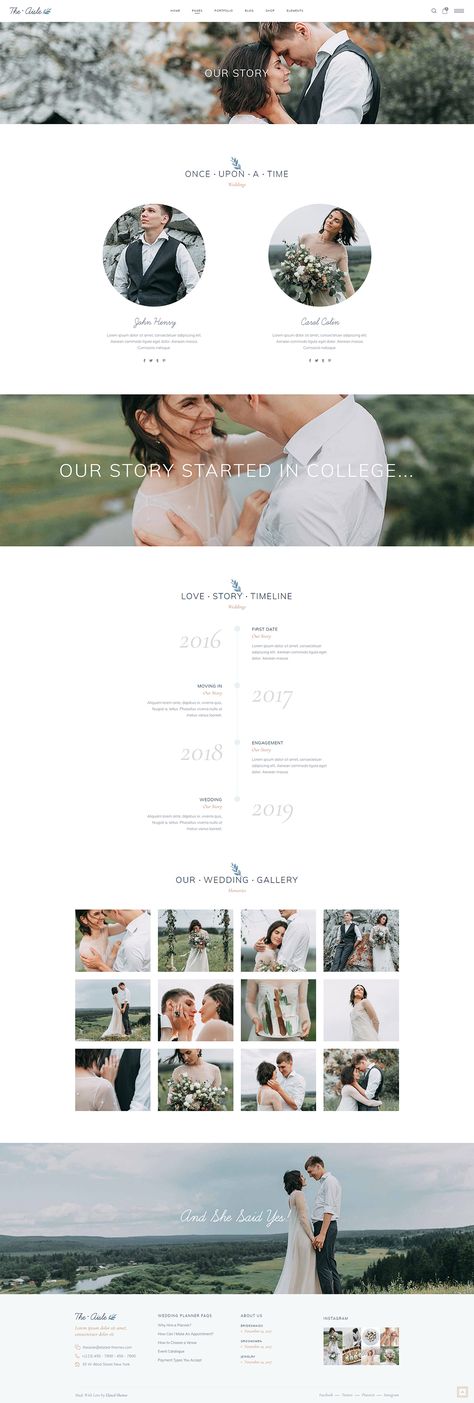 Wedding Website Our Story Examples, Love Story Invitation, Wedding Website Ideas Inspiration Web Design, The Knot Wedding Website Examples, Wedding Website Ideas Inspiration, Wedding Site Design, Web Wedding Invitation, Wedding Landing Page, The Knot Wedding Website Ideas