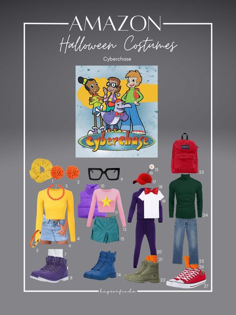 Nostalgic Costumes I wanna see this year!!!! #amazon #amazonshopping #pbs #halloween #costumes #iconic #nostalgia #2000s #shows #cyberchase #inspo #keysorfinds Childhood Shows Costumes, Nostalgic Costumes, Halloween Costumes Iconic, Childhood Shows, 2000s Shows, Nostalgia 2000s, Amazon Shopping, Scrunchies, This Year