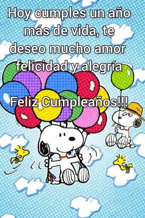 Feliz Cumpleaños Snoopy Snoopy Birthday, Looney Tunes, Snoopy, Cafe, Comics, Memes, Birthday, Fictional Characters