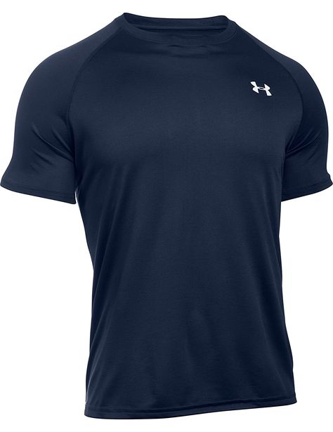 Under Armour Tshirt, Tech T Shirts, T Shirts Men, Gym Tops, Midnight Navy, Under Armour Men, Workout Tshirts, Mens Activewear, Outdoor Wear