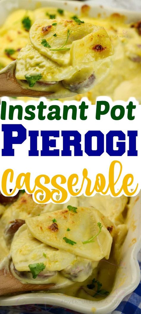 Pierogi Casserole, Pierogi Recipe, Electric Pressure Cooker Recipes, One Pot Dishes, Instant Pot Dinner Recipes, Easy Instant Pot Recipes, Kielbasa, Instapot Recipes, Instant Pot Pressure Cooker