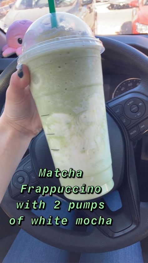 Starbucks Matcha Frappe Recipe, Macha Green Tea Frappuccino Starbucks, Matcha Starbucks Drinks Order Sweet, Matcha Frappe Starbucks, Matcha Frappuccino Starbucks, Matcha Starbucks Drinks Order, Starbucks Drinks Matcha, Matcha Frappuccino Recipe, Starbucks Matcha Drinks