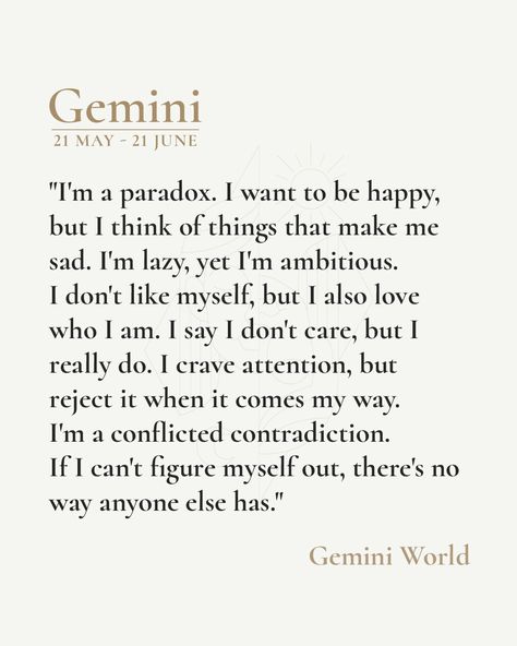 Gemini World (@gemini.world) | Instagram Gemini Woman Quotes, Gemini Mood, Quotes Personality, Sun In Gemini, Gemini Zodiac Quotes, All About Gemini, Gemini Personality, Gemini Traits, Horoscope Memes