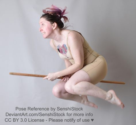 Riding Broom Pose, Flying Pose, Life Drawing Reference, Art Twitter, Usb Drives, Figure Reference, A Broom, Anatomy Poses, Female Pose Reference