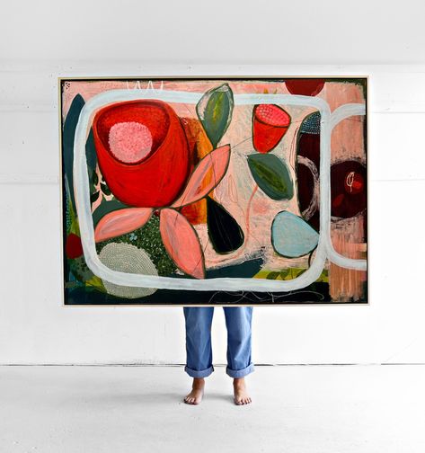 Anna Hymas, Art Through The Ages, Contemporary Abstract Painting, Watercolor Art Lessons, Large Abstract Painting, Mid Century Art, Plant Art, Large Abstract, Abstract Artists