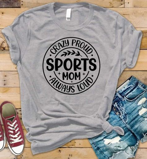 Sports Shirts Design, Funny Sports Shirts, Sport Shirt Design, Sports Mom Shirts, Grandma Shirts, Squad Goals, Shirts Design, Sports Mom, Raglan Shirts