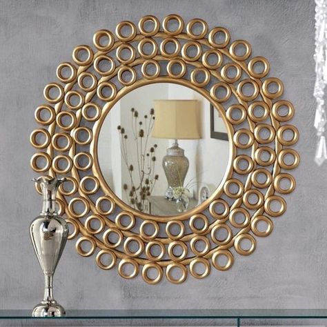 Mirror decor ideas Mirror Decor Ideas, Mirror Interior Design, Hantverk Diy, Mirror Crafts, Modern Mirror Wall, Diy Wall Art Decor, Sunburst Mirror, Modern Mirror, Mirror Interior