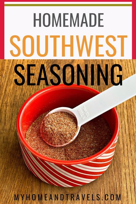 Southwestern Seasoning Recipe, Southwest Spice Blend Recipe, Southwest Seasoning, Homemade Spice Mix, Spice Blends Recipes, Seasoning Blends, Spice Mix Recipes, Homemade Spice Blends, Spicy Seasoning