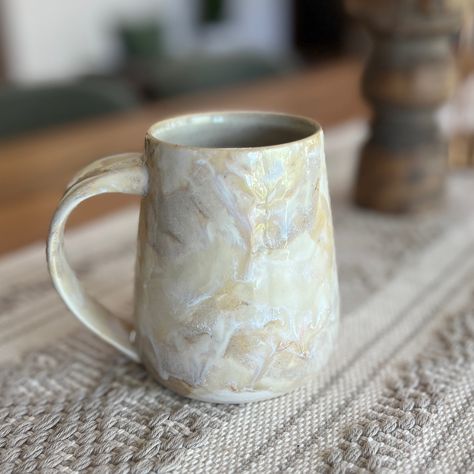 Creamy Marbled Mugs | Kara Kyle Ceramics Wheel Thrown, Marble, Wheel, Ceramics