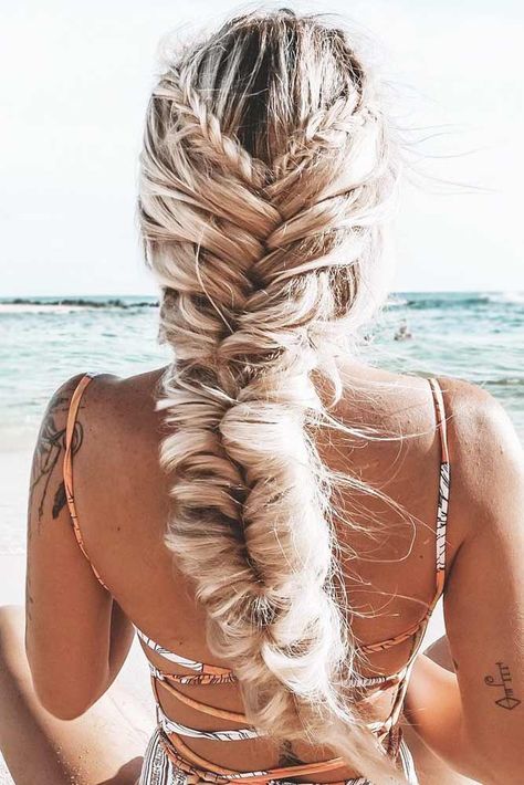 Hair By Chrissy, Fishtail Pigtails, Middle Aged Women Hairstyles, Asymmetrical Hairstyles, French Braid Hairstyles, Shoulder Hair, Fishtail Braid, Hair Styles 2017, Funky Hairstyles