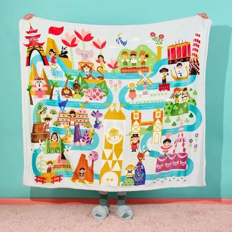 Create a Small World in Your Home with Hallmark - Decor - Continents Of The World, Disney Themed Rooms, River Design, It’s A Small World, Seven Continents, Theme Parks Rides, Mary Blair, It's A Small World, Disney Fine Jewelry