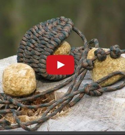 DIY How To Make a Paracord Rock Sling Shepherd's Sling, Paracord Sling, Paracord Braids, Paracord Ideas, Paracord Diy, Paracord Knots, Survival Techniques, Paracord Projects, Survival Tools