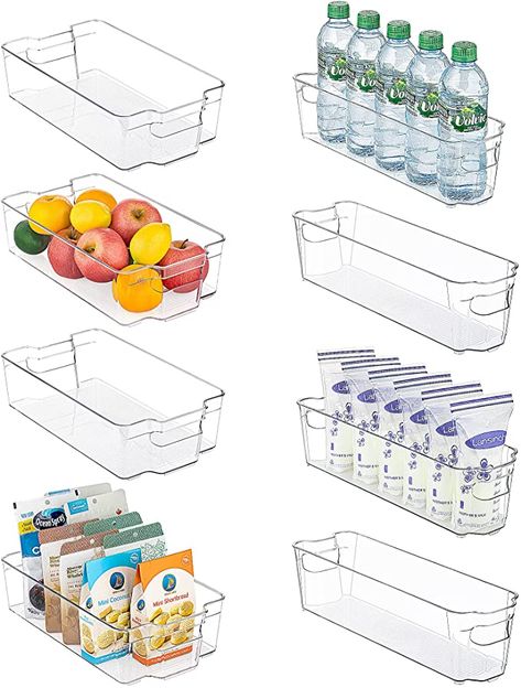 Freezer Cabinet, Fridge Organizers, Kitchen Pantry Organization, Refrigerator Organizer, Amazon Kitchen Must Haves, Freezer Organization, Organizer Bins, Fridge Organisers, Pantry Organizers