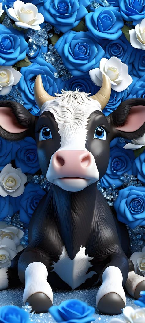 Cow Wallpaper, 3d Wallpaper, Cow, Animals