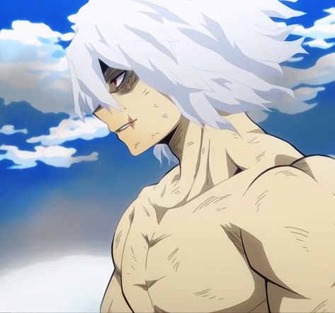 Shigaraki Side Profile, White Hair Shigaraki, Shigaraki Compression Shirt, Shigaraki White Hair, Mha Shigaraki, Mha Screencaps, Tenko Shimura, Shigaraki Tomura, Tomura Shigaraki