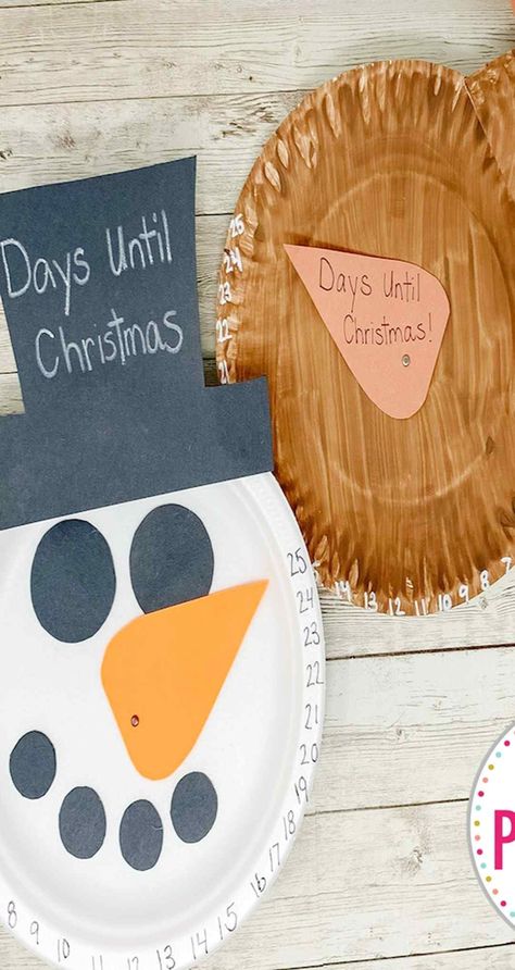 Countdown to Christmas with these Snowman Days Till Christmas Paper Plate Craft. It’s a festive and educational way to build excitement. Using simple materials like paper plates, turn anticipation into a snowy masterpiece. Count Down To Christmas Crafts For Kids, Christmas Countdown Craft For Preschool, Build A Snowman Craft, Christmas Activities For Preschool, Christmas Countdown Crafts, Classroom Holiday Crafts, Countdown For Kids, Countdown Activities, Christmas Countdown Diy