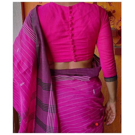 Blouse Back Neck Designs Pattern, Simple Saree Blouse, Blouse Designs Ideas, Simple Saree Blouse Designs, Keep Me Stylish, Blouse Back Neck, Blouse Designs High Neck, Cotton Saree Blouse Designs, Pattu Saree Blouse Designs