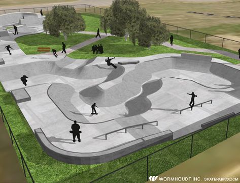 memphis01 Skatepark Design, Skateboard Park, Linear Park, Skateboard Shop, Industrial Park, Architecture Building Design, Graduation Project, Marble Statues, Parking Design