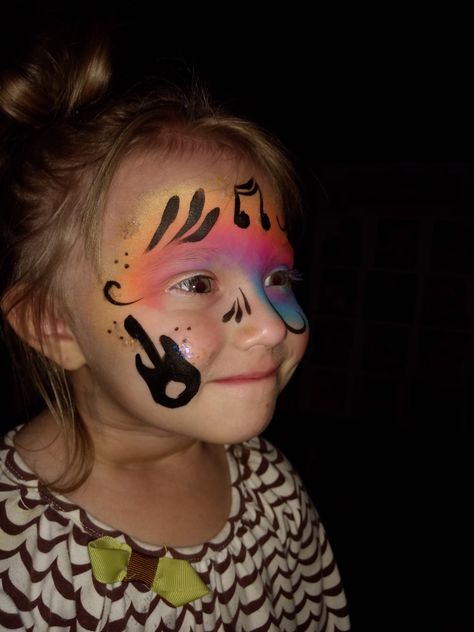 Rockstar Face Paint, Rockstar Makeup, Music Theme Party, Makeup For Kids, Rockstar Party, Rock Star Party, Face Painting Designs, Kids Makeup, Paint Rock