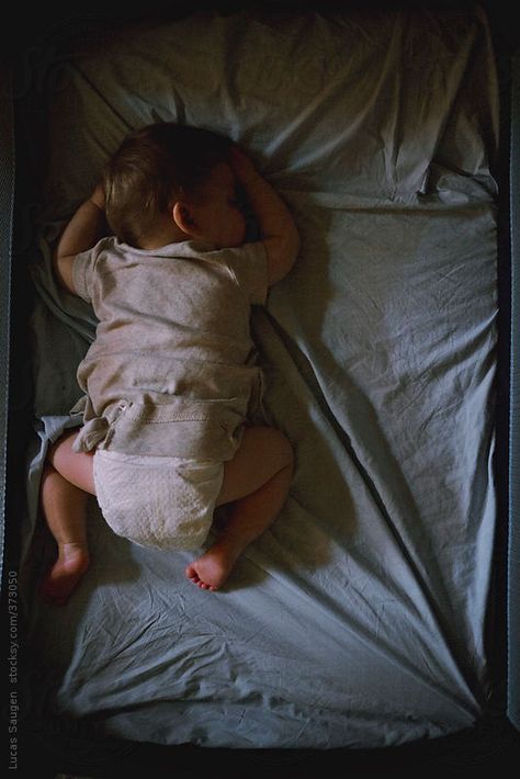 Baby boys sleeps on his stomach in a crib. by Lucas Saugen Baby Sleep Through The Night, Newborn Sleep Schedule, Kids Fever, Help Baby Sleep, Newborn Hacks, Breastfed Baby, Baby Sleep Problems, Sleeping Through The Night, Be My Baby