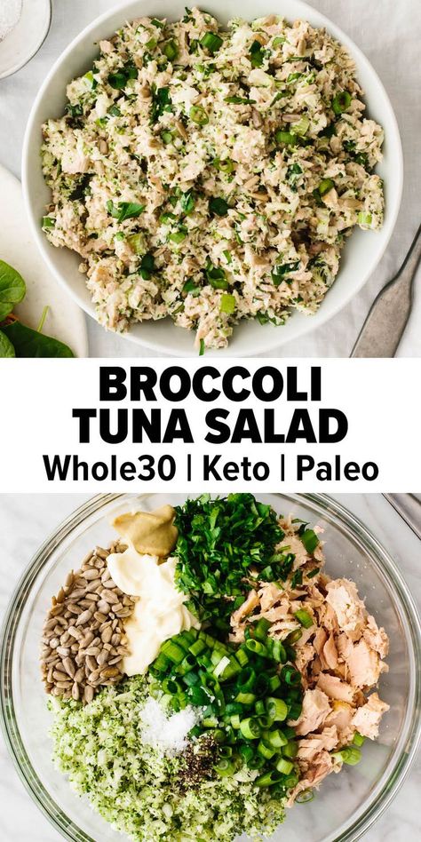 Tuna Salad Wrap, Tuna Broccoli, Easy Tuna Salad, Tuna Salad Recipe Healthy, Healthy Tuna Salad, Salad Wrap, Tuna Salad Sandwich, Healthy Tuna, Tuna Salad Recipe