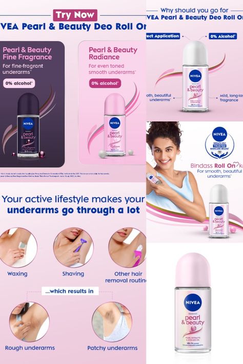 Pearl & Beauty For Women Nivea Deodorant, Roll On, Avocado Oil, Deodorant, Avocado, The Balm, Rolls, Fragrance, For Women