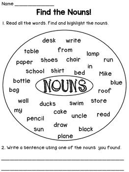 Nouns Worksheets Noun Poster, Common Nouns And Proper Nouns, Draw Sun, Black Plane, What Is A Noun, Nouns Lesson, Teaching Nouns, Nouns Activities, Grammar For Kids