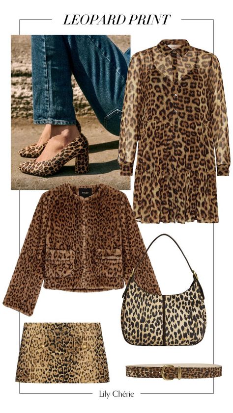 how to wear leopard print Parisian Style Summer, Leopard Cocktail Dress, Cheetah Print Outfits, Chic Style Inspiration, Parisian Outfits, Animal Print Party, Parisian Chic Style, French Street Fashion, Chic Outfit Ideas