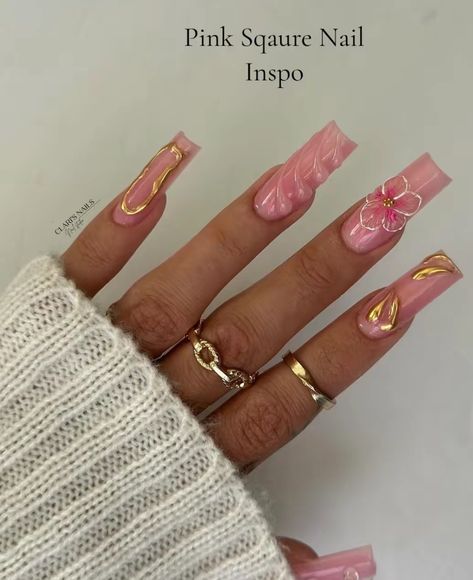 Long Summer Nails 2024, Kali Uchis Inspired Nails, Dark Acrylic Nails, Acrylic Nails Almond Shape, Summer Nails 2024, Tapered Square Nails, Spring Acrylic Nails, Romantic Nails, Tapered Square