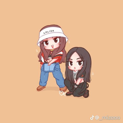 Jenlisa Anime, Jenlisa Fanart, Kpop Chibi Blackpink, Venom Character, Blackpink Chibi, Blackpink Art, Blackpink Square Up, Blackpink Poster, Best Friends Whenever