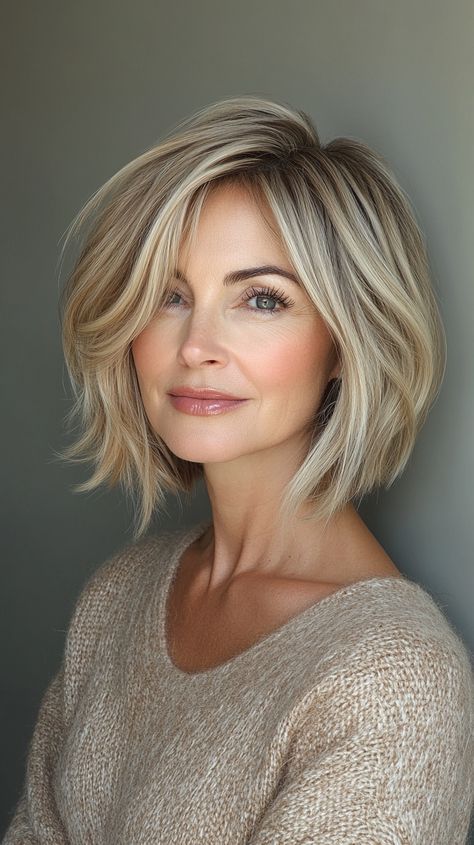 Stylish Short Hairstyles for Women Over 50 Cool Blonde Highlights Short Hair, Hair Cuts For Women Over 60 Years, Short Hair Styles For Round Faces Older, Hair For 50 Year Old Women, Hairstyles For Fine Hair Over 50, French Haircut Parisian Chic, Short Hairstyles For Women Over 50, Over 50 Hairstyles For Women, Women Over 50 Hairstyles