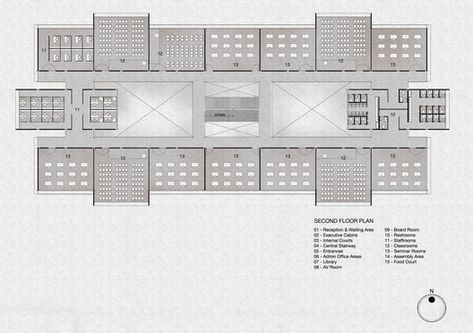 CMRU Admin and Academic Block,Second Floor Plan School Floor Plan, Block Plan, Office Floor Plan, School Building Design, Lecture Hall, Block Layout, School Site, Campus Design, Building Layout