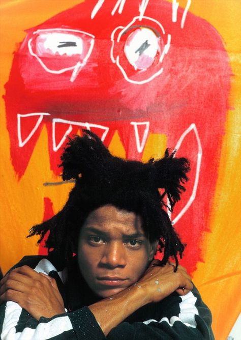 Jean-Michel Basquiat : More At FOSTERGINGER @ Pinterest️ Jean Michel Basquiat Portrait, Congo Dreads, Basquiat Portrait, Basquiat Jean, Michael Basquiat, Tortured Artist, Jean Basquiat, Jm Basquiat, Jean Michel Basquiat Art