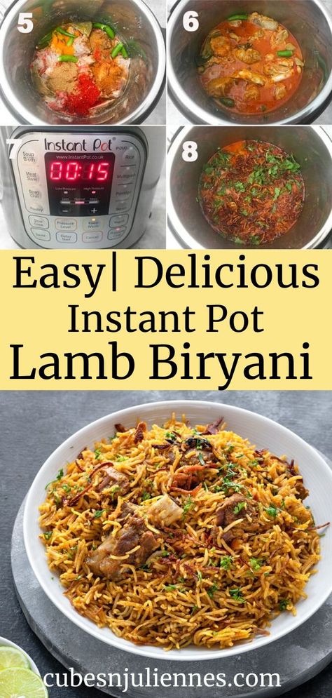 Pressure Cooker Lamb, Lamb Biryani, Dum Biryani, Mutton Recipes, Asam Jawa, Rice Dish, Biryani Recipe, Video Recipes, Lamb Recipes