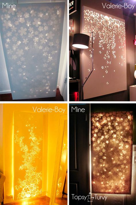 Lighting + Art for living room    Lit up canvas wall decor- Elmers look for less Light Up Canvas, Diy Wand, Lighted Canvas, White Lights, Canvas Decor, Canvas Wall Decor, Diy Projects To Try, Diy Wall Art, My New Room