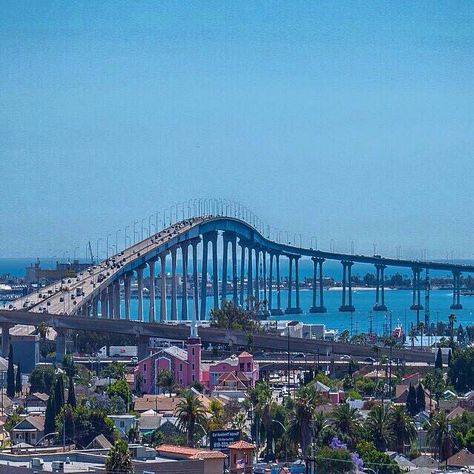 Coronado Bridge Chicano Park, Mission Beach San Diego, Coronado San Diego, Coronado Bridge, Coronado California, Mission Beach, Summer Icon, California Love, Los Angeles Chargers