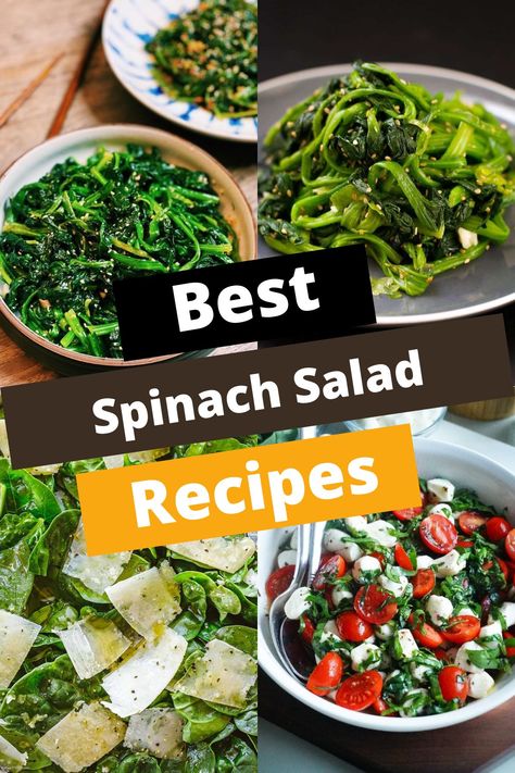 TOP 12 SPINACH SALAD RECIPES FOR FLAVOR Best Spinach Salad Recipes, Spinach Recipes Salad, Spinach Salad Recipes Easy, Spinach Salad Dressing Recipe, Best Spinach Salad, Best Baklava Recipe, Wilted Spinach Salad, Spinach Salad Dressing, Avocado Spinach Salad