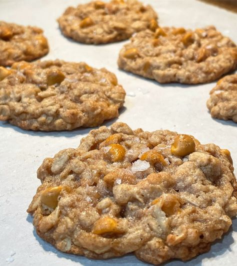 Oatmeal Scotchies, Ice Cream Cupcakes, Peach Ice Cream, Butter Bars, Lunch Lady, Browned Butter, Peanut Butter Bars, Butterscotch Chips, Vanilla Wafers