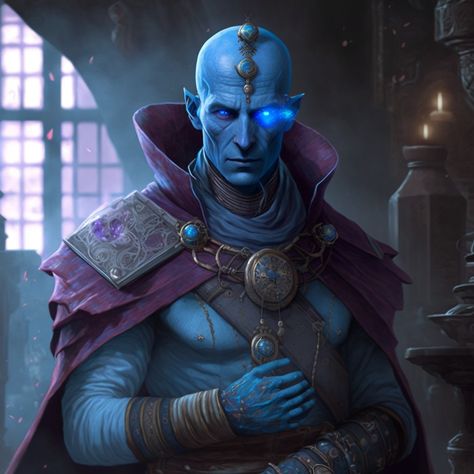 Vedalken Dnd, Kaladesh Art, Dr Manhattan, Skins Characters, Fantasy Ideas, Space Games, Alien Concept, Character References, Fantasy Images