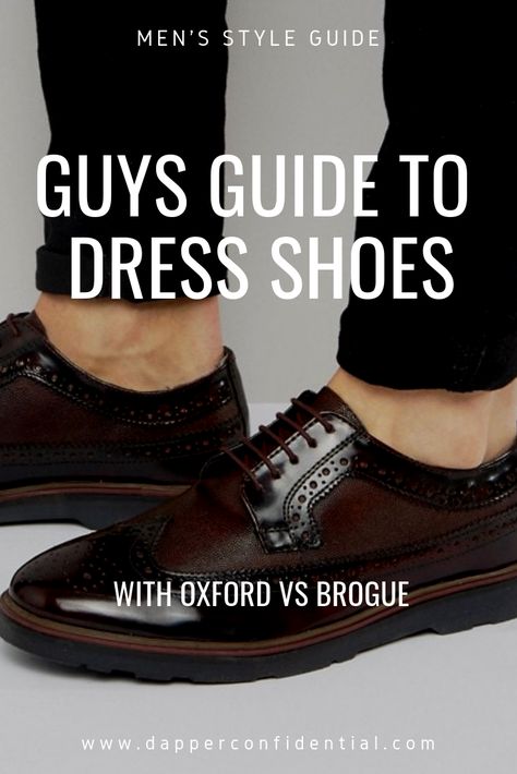 Men’s dress shoes vary by the event. Sometimes an oxford is expected. Other times, you can get away with a derby or a Chelsea boot. On many of these footwear choices, brogue details have practically carved out their own niche: The embellished, intricate dress shoe. To extinguish all the gentlemanly airs, this guide makes sense of these overly traditional terms. #brogue #oxford #shoes Men’s Dress Shoes With Suit, Brogue Shoes Men Outfit Casual, Men’s Oxford Shoes, Men’s Oxford Shoes Outfit, Black Derby Shoes Men Outfit, Brogue Shoes Man, Wingtip Shoes Mens Outfit, Black Oxford Shoes Outfit Men, Brogues Men Outfit