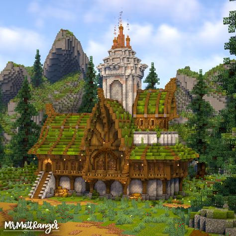 Vila Medieval, Minecraft Create, Minecraft Structures, Minecraft House Plans, Bangunan Minecraft, Minecraft Cottage, Minecraft Castle, Minecraft Medieval, Cute Minecraft Houses