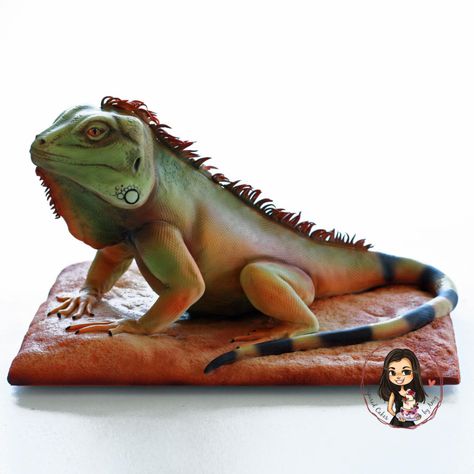 Lizard Cake - cake by Inspired Cakes - by Amy Guy Cakes, Lizard Cake, Cake Challenge, Carved Cakes, Boy Cakes, Reptile Party, Bird Cake, Gravity Defying Cake, Realistic Cakes