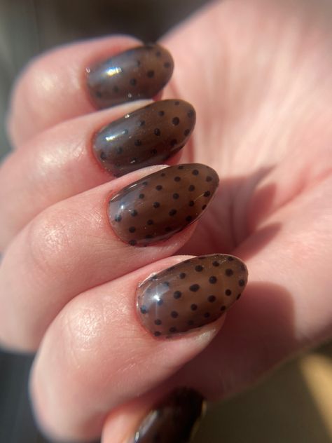 leggings, nails, clear nails, clear black nails, black nails, dot art, nail art Smokey Clear Black Nails, Clear Black Nails, Nails Transparent, Nails Clear, Sheer Nails, Art Nail Art, Nails Black, Clear Nails, Dot Art