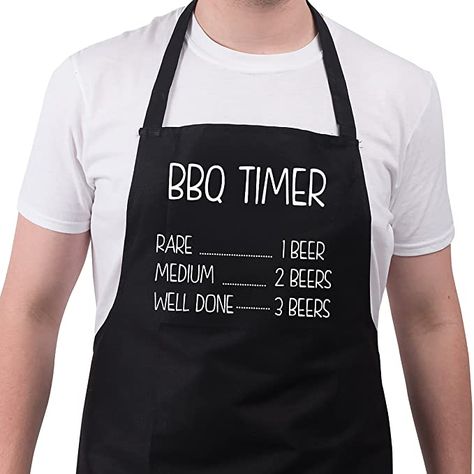 Funny Aprons For Men, Apron Funny, Surprise Gifts For Him, Thoughtful Gifts For Him, Grill Party, Romantic Birthday, Funny Aprons, Best Shirt, Gift Guide For Him