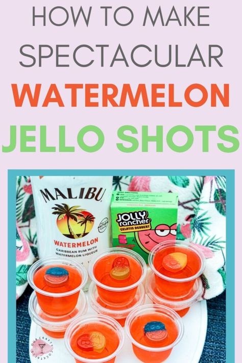 Wine Jello Shots, Malibu Jello Shots, Holiday Jello Shots, Watermelon Shots, Jolly Rancher Jello, Rum Jello Shots, Watermelon Jello Shots, Drunken Desserts, Pudding Shot Recipes