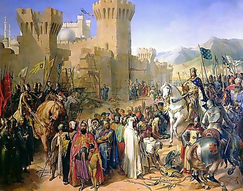 Crusades: Siege of Acre Richard The Lionheart, House Of Plantagenet, On Horseback, Medieval Knight, Lion Art, A4 Poster, Vintage Artwork, Crusades, Middle Ages