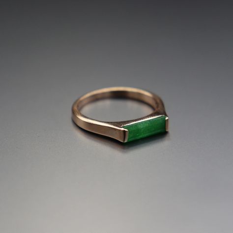 Natural Green Jade Baguette Gemstone Ring Jewelry Gift for Her Rectangular Bar Rose Gold Ring Jade Green 925 Sterling Ring Gift Ring - Etsy Jade And Gold Ring, Baguette Gemstone, Jade Wedding, Watercolor Art Face, Art Face, For Her, Jade Ring, Gift Ring, Green Jade