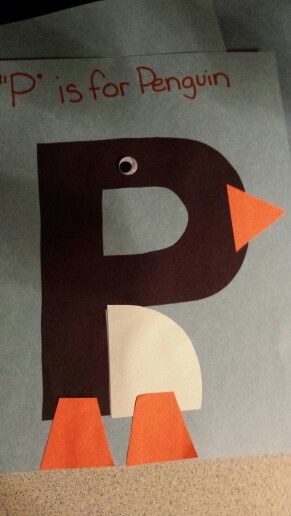 P Is For Penguin, Penguin Names, Preschool Numbers, Alphabet Crafts Preschool, Letter Craft, Winter Session, P Words, Name Crafts, Crafts Preschool