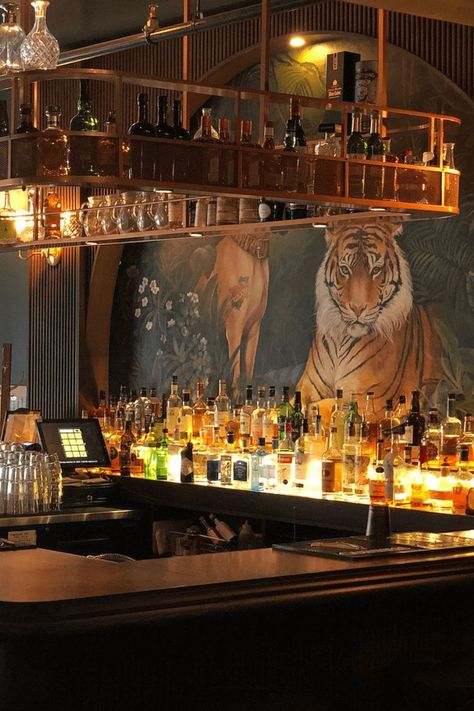 Pub Concept, Tiger Bar, Bar Table Design, Pub Interior Design, Cocktail Bar Design, Bar Counter Design, Pub Interior, Tiger Decor, Commercial And Office Architecture