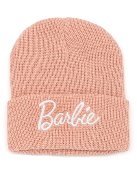 Womens Beanie, Head Warmer, Barbie Clothing, Barbie Logo, Wooly Hats, Logo Pink, Pink Beanies, Barbie Style, Blue Knit Sweater